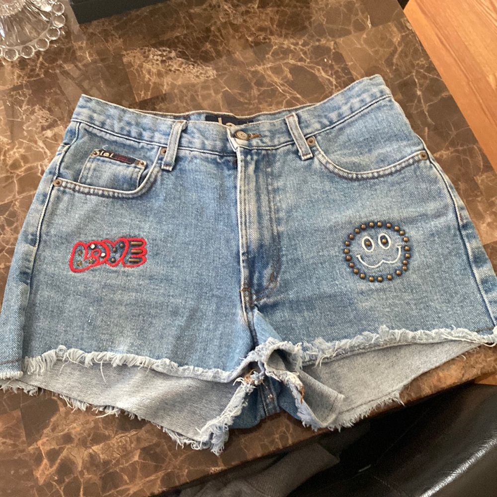 VINTAGE 90s L.E.I Jean Shorts - Size 9 juniors